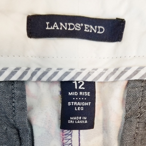 {Land's End} Mosaic Print Mid Rise Pants - Picture 8 of 8